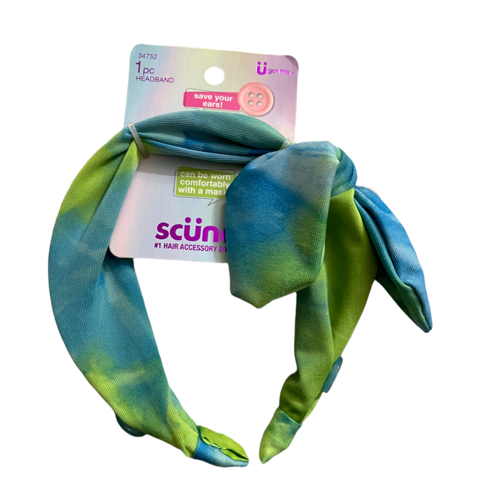 Scunci U Got This Hair Headband Green & Blue - for Kids Girls